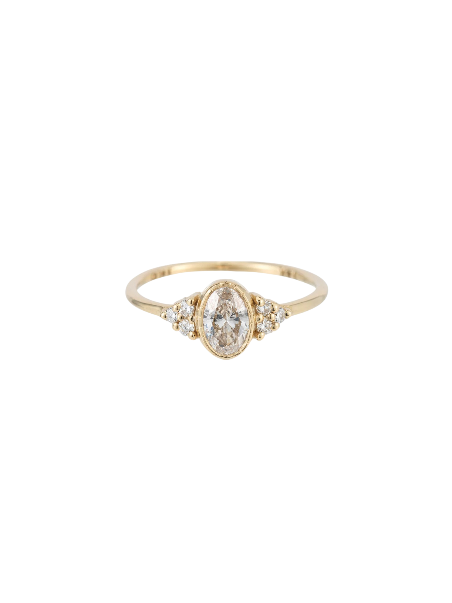 Cluster Oval Diamond Ring